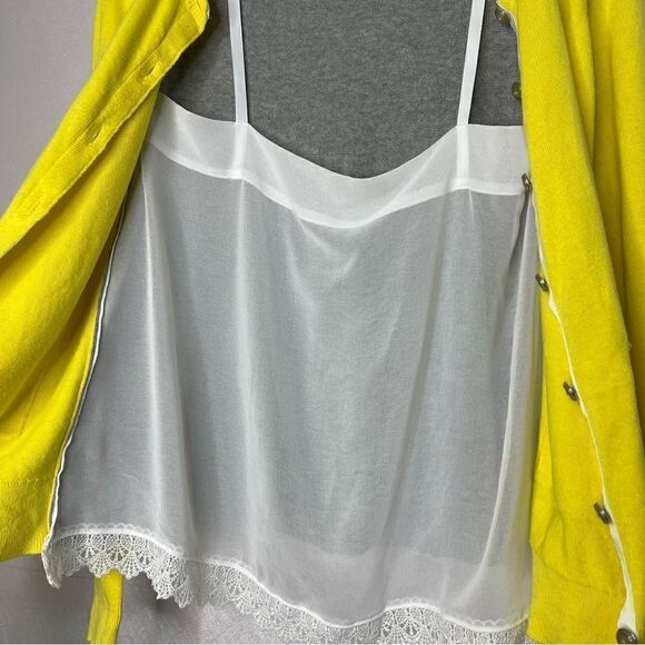 Cabi Love Carol Collection Belle Yellow Cardigan XS - Picture 8 of 8